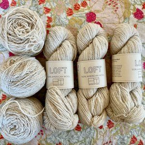 Brooklyn Tweed Loft Yarn in "Fossil," 6 Skeins